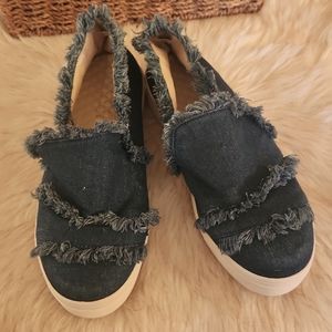 Size 8 denim sneakers
